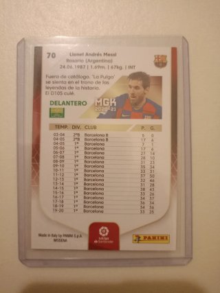 Pack 2 Cromos Lionel Messi Panini Topps