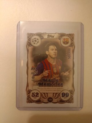 Pack 2 Cromos Lionel Messi Panini Topps