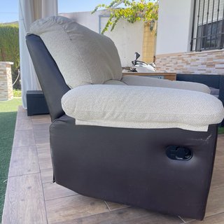 Sillón Relax Beige y Negro