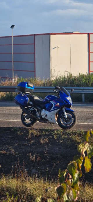 Suzuki GSX650F Azul y Blanca