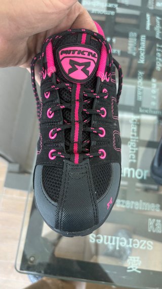 Zapatillas MITIU mujer spinning negro/rosa