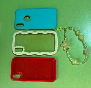 Confezione da 3 custodie per iPhone X + Portachiavi