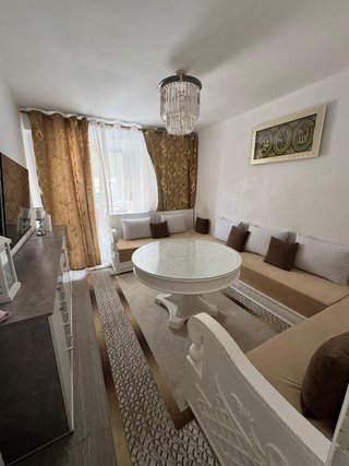 Sofá Árabe Beige y Dorado