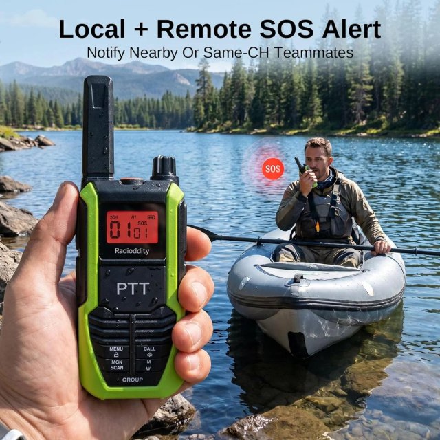 Radioddity HD-2 Walkie-Talkie Resistente Agua