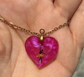 Collar Corazón Bailarina Artesanal personalizable