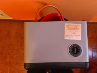 Estufa de gas butano.
