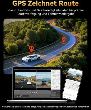 SIN ABRIR Cámara Dashcam para Coche 4K + 4K 128GB