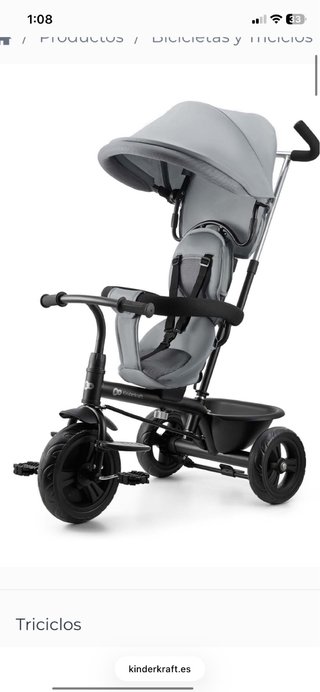 Triciclo Kinderkraft Gris