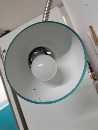 Lámpara flexo pinza vintage años 60