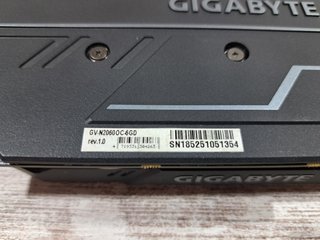 Nvidia RTX 2060 OC 6GB DDR5 (GigaByte)