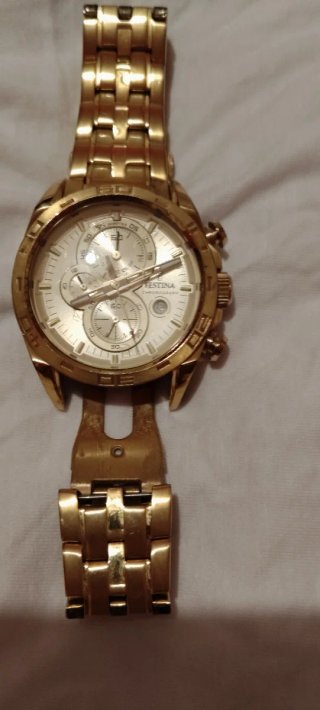 Reloj Festina Hombre Dorado Cronógrafo