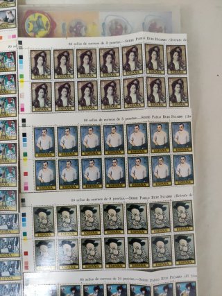 Lote Sellos España Pablo Ruiz Picasso