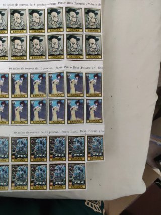 Lote Sellos España Pablo Ruiz Picasso