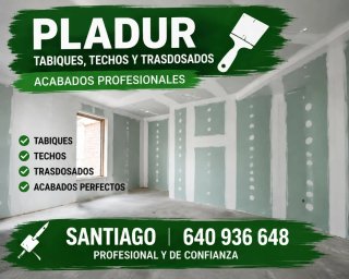 Servicios de Pladur: Tabiques, Techos y Trasdosado