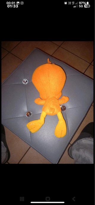 Peluche Titti Tweety Looney Tunes Arancione