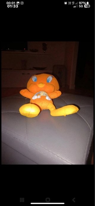 Peluche Titti Tweety Looney Tunes Arancione