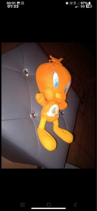 Peluche Titti Tweety Looney Tunes Arancione
