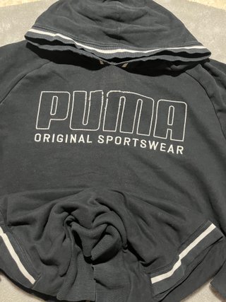 Sudadera Puma Athletics Negra con Capucha Talla L
