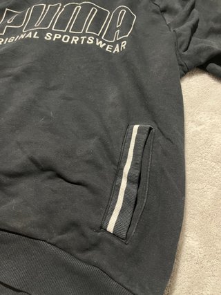 Sudadera Puma Athletics Negra con Capucha Talla L