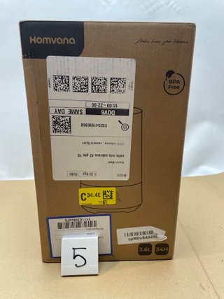 Humidificador Homvana Top-Fill 3,6L Gris
