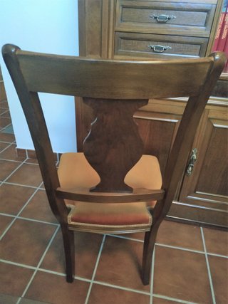 6 Sillas comedor de madera