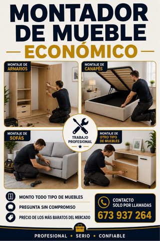 MONTADOR DE MUEBLES SUPER ECONOMICO