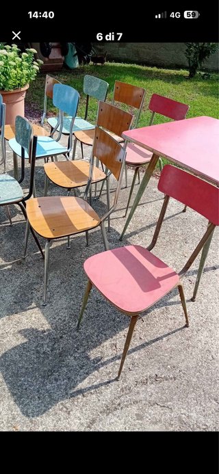 Set Sedie e Tavolo Formica Varie Colori