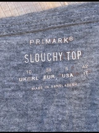 Camiseta gris manga larga Primark