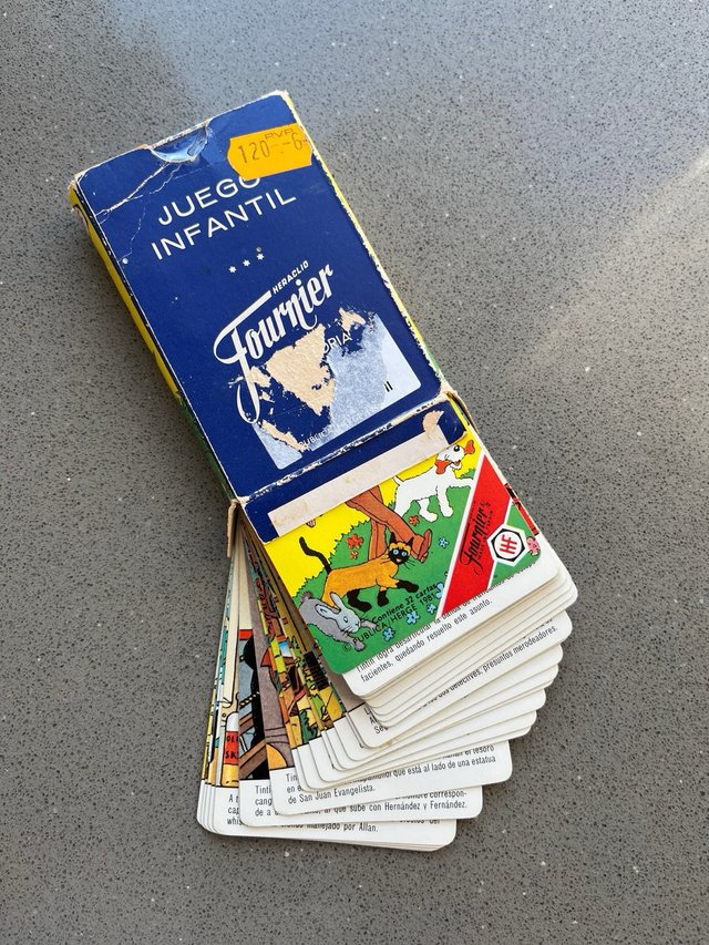 "Las aventuras de Tintín" cartas infantil.