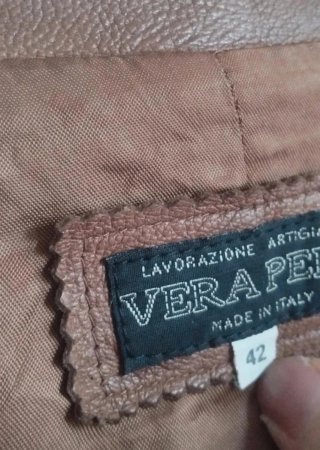 Giacca in vera pelle vintage donna taglia 42
