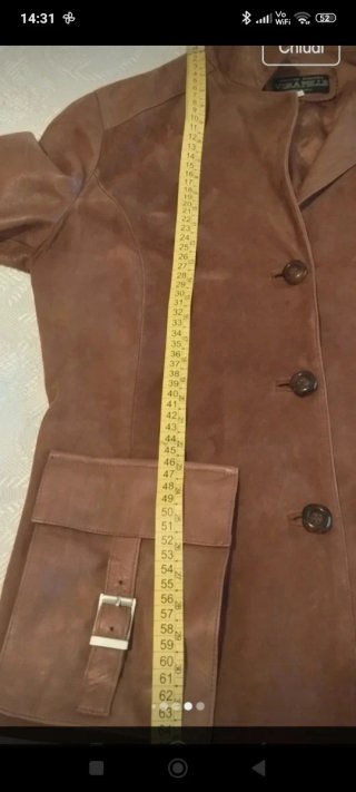 Giacca in vera pelle vintage donna taglia 42