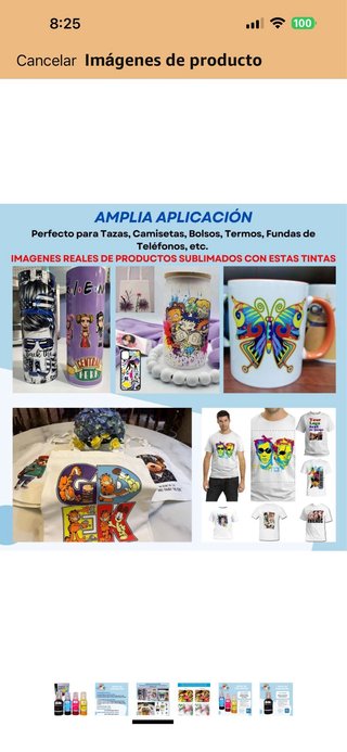Tinta de Sublimación TINTAS 4 Colores 140ml