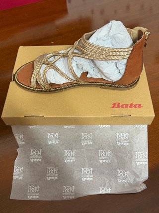 Sandali Bata donna oro/marrone
