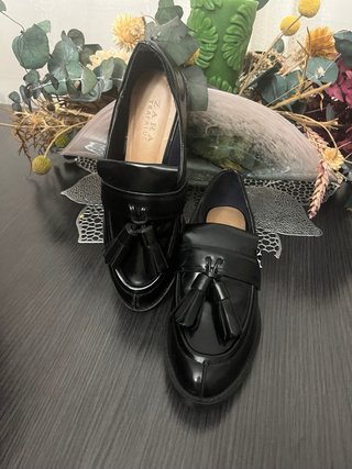 Mocasines Zara Piel Negros
