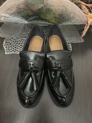 Mocasines Zara Piel Negros