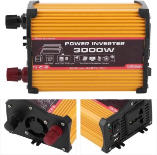 Inversor de Corriente 3000W Coche 12V