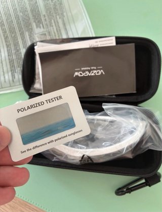 Occhiali sportivi polarizzati UV400 bianchi