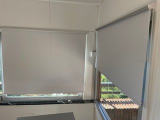Estor Opaco Térmico Gris/Blanco