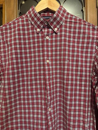 Camisa Tommy Hilfiger cuadros roja Talla S