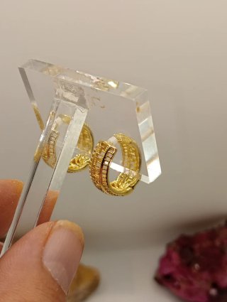 Pendientes Aro Oro Laminado Xuping