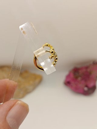 Pendientes Aro Corazones Xuping Oro Laminado