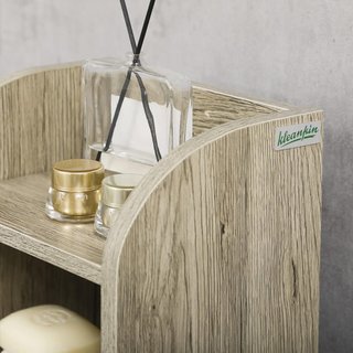 Armario Alto De Baño, Columna Auxiliar De Baño, Armario Multiusos Con Estante Regulable Y Porta Rollos De Papel para Sala De Estar, Dormitorio, 23 X 18 X 100 Cm Gris
