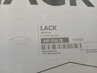 Estante LACK IKEA Blanco