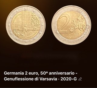 Moneta 2 euro Germania 2020