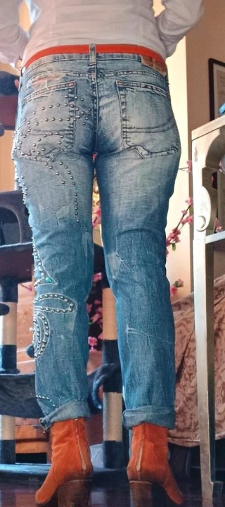 Jeans Yaz Gato Y2K borchie e Turchesi tg 28 (M)
