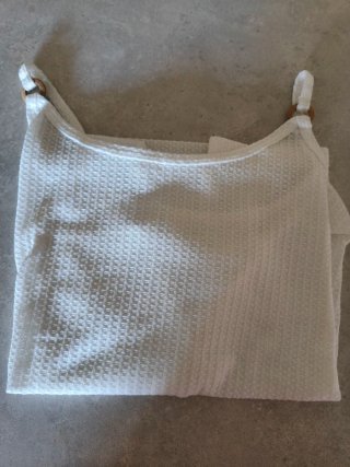 Top blanco tirantes con anillas Talla 3XL
