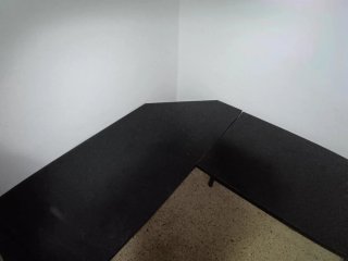 Escritorio esquinero negro