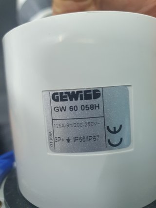 Clavija Móvil Industrial Gewiss GW 60 058H IP67