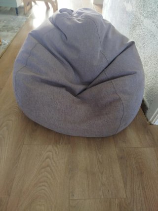 Puff Sillon Relleno Incluido Funda Lavable