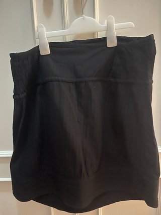 Top sin tirantes negro talla M